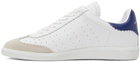 Isabel Marant White & Navy Bryce Sneakers