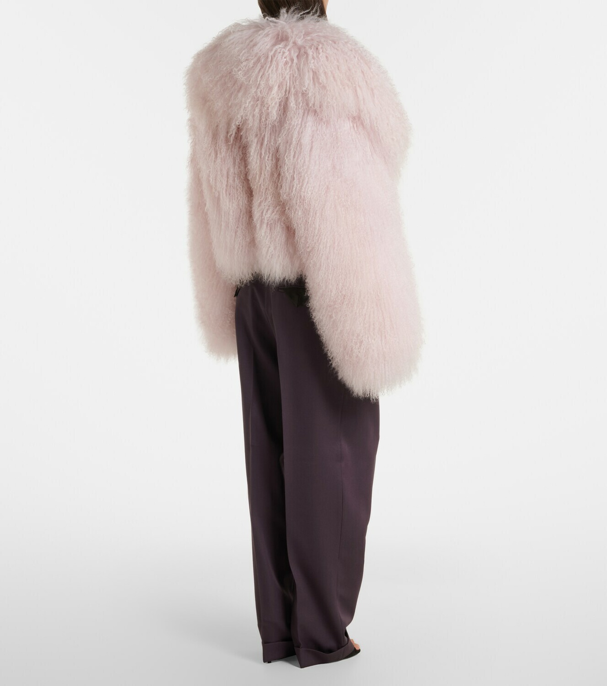 The Attico Pleated virgin wool wide-leg pants