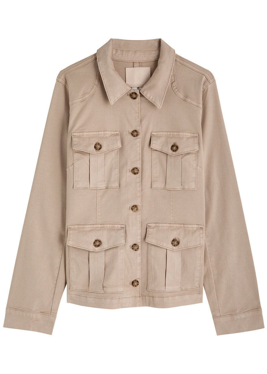 Paige Stacey Lyocell-blend Jacket Ecru