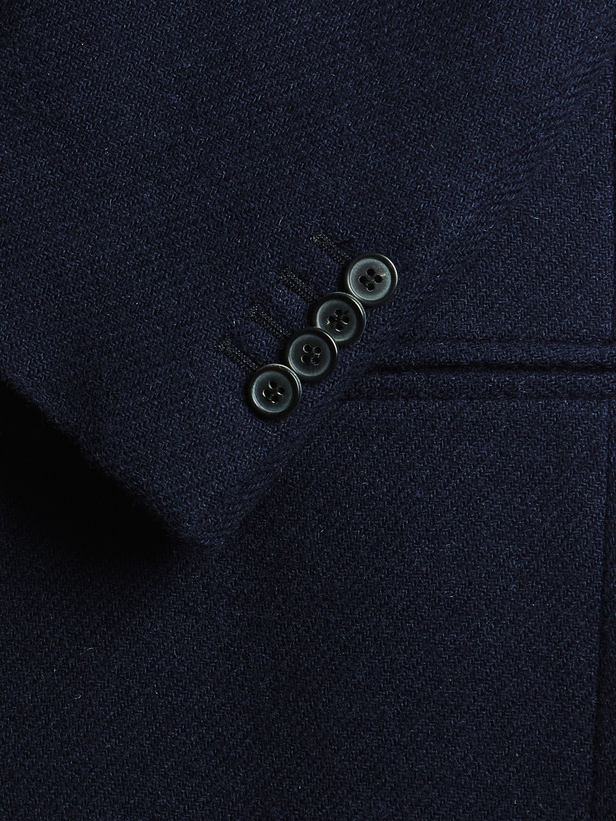 MP Massimo Piombo - Helmut Double-Breasted Virgin Wool Blazer - Blue