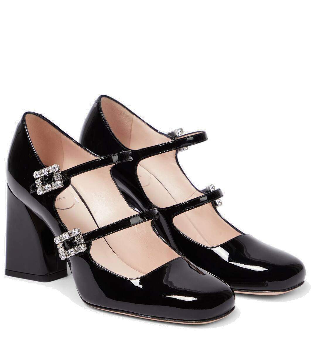 サンダル・ミュール Roger Vivier Mini Tres Vivier Strappy Bal 25 Mini Très Vivier 25 leather sandals in black - Roger Vivier