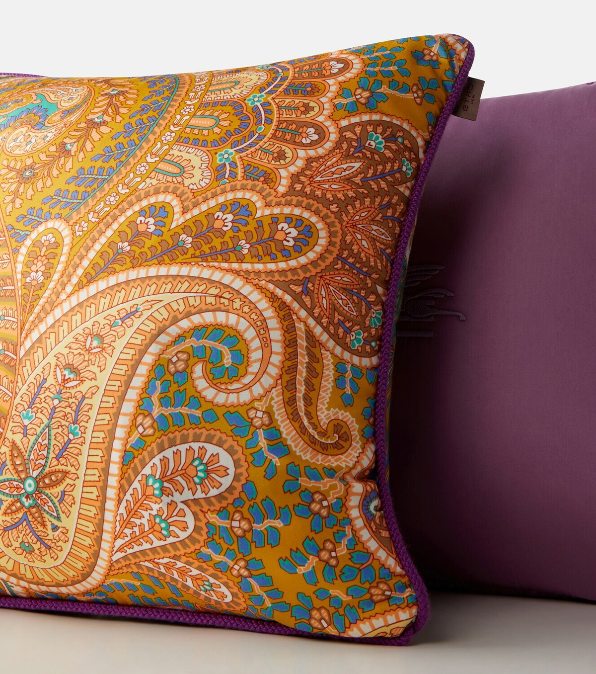 Etro Paisley floral cotton cushion