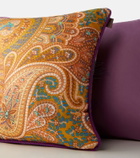 Etro Paisley floral cotton cushion
