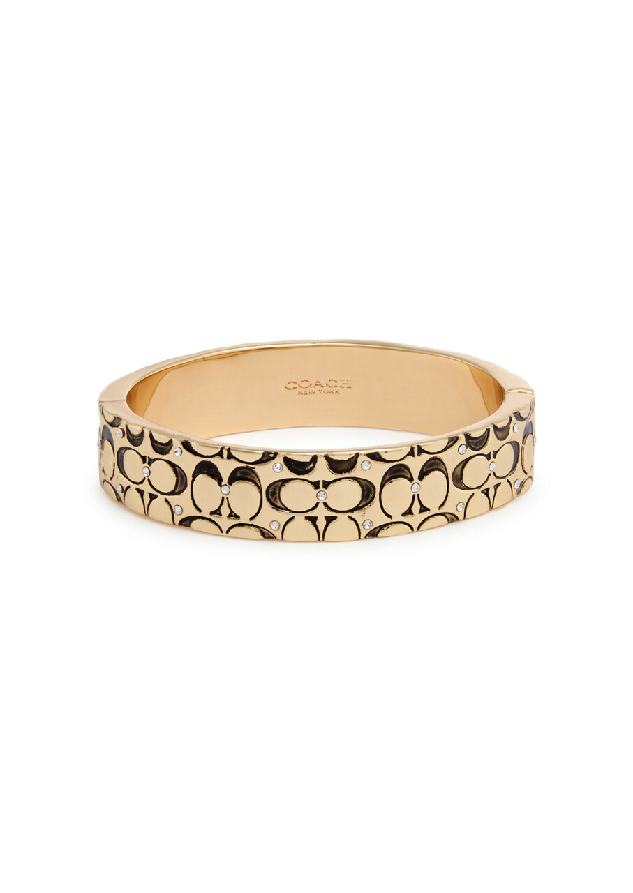 Coach Logo Embellished Bracelet - Gold - One Size