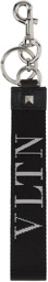 Valentino Garavani Black Logo Keychain