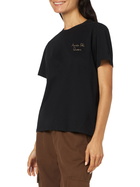 MC2 Saint Barth Woman Heavy Cotton T-shirt With Aprés Ski Queen Embroidery