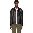 Schott Black Waxy Cowhide Delivery Jacket