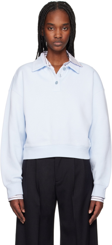 Photo: Filippa K Blue Sweatshirt Polo