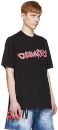 Dsquared2 Black Cotton T-Shirt