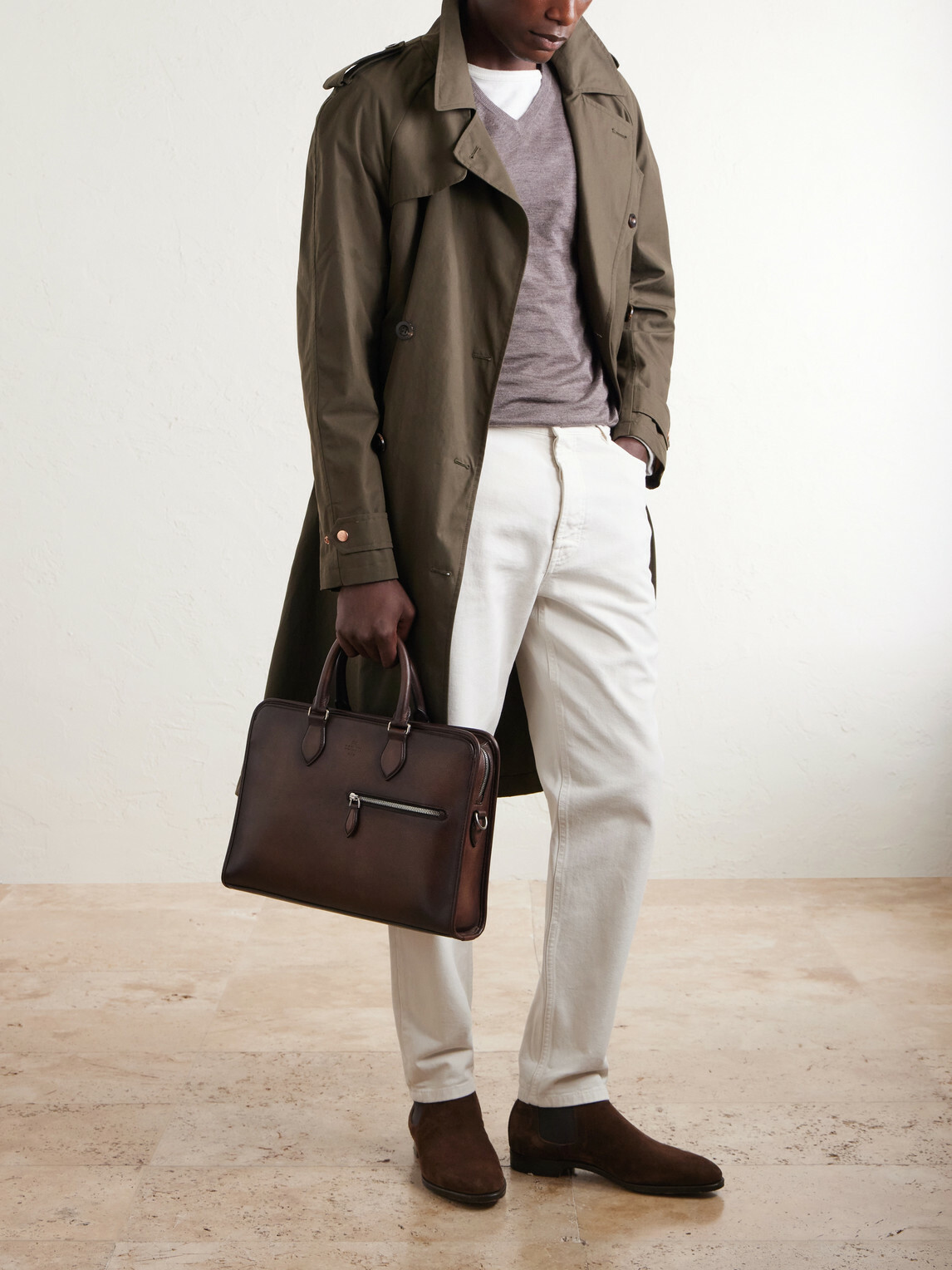 Berluti - Un Jour Leather Briefcase