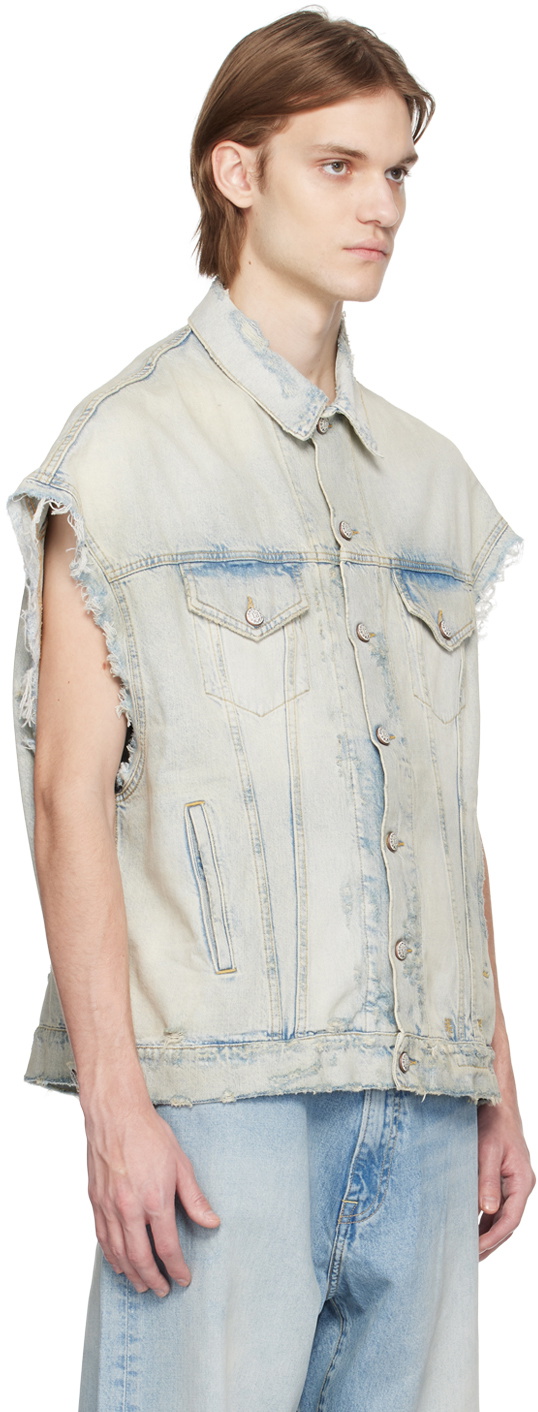 R13 Blue Oversized Denim Vest R13