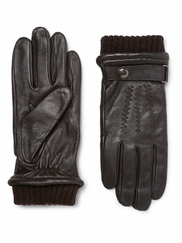 Photo: Dents - Henley Touchscreen Leather Gloves - Brown