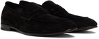 ZEGNA Black 'L'Asola' Penny Loafers