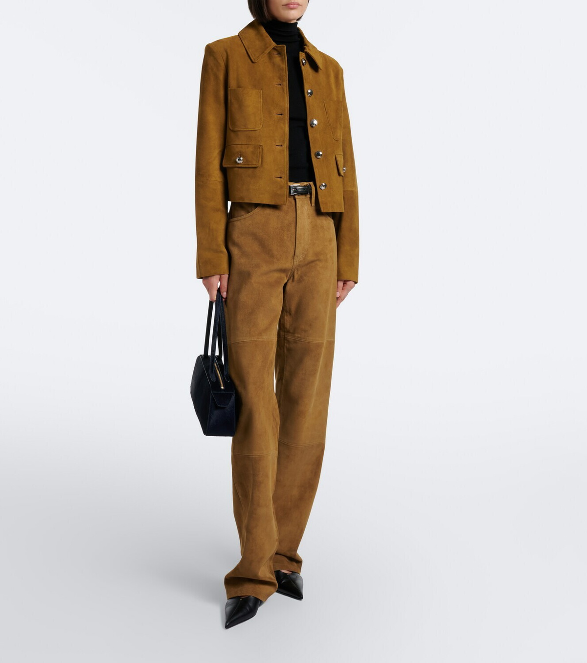 Altuzarra Astley cropped suede jacket