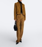 Altuzarra Astley cropped suede jacket