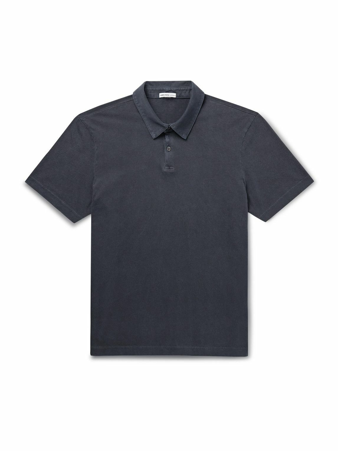 James Perse - Cotton-Jersey Polo Shirt - Blue