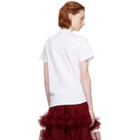 Chika Kisada White Shirred Panel T-Shirt