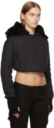 Hyein Seo Black Insulated Jacket & Vest Set