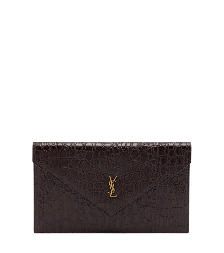 Photo: Saint Laurent Paris Cassandre leather clutch