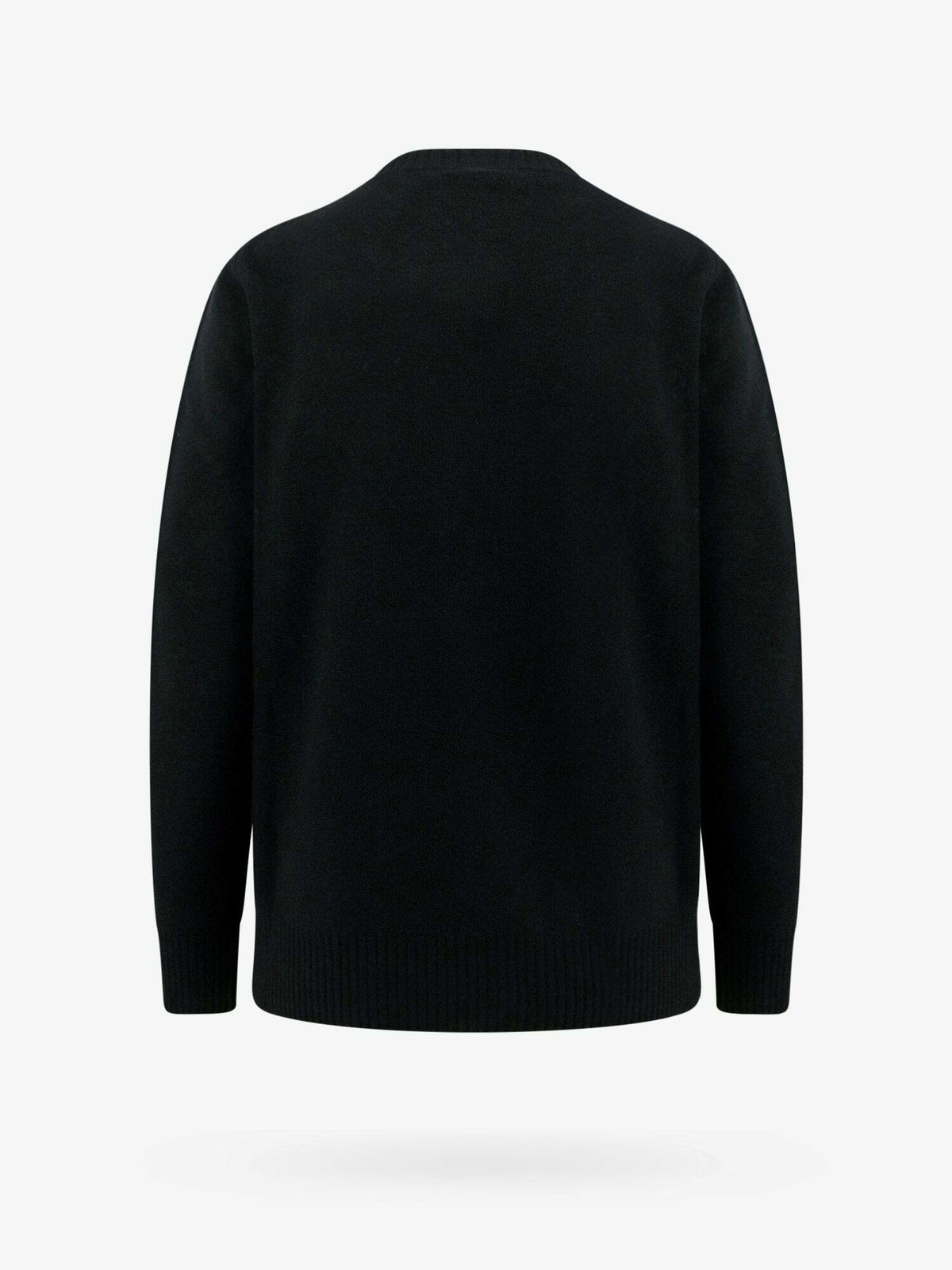 MIU MIU ブラック クルーネック セーター Miu Miu logo-jacquard Cashmere Jumper | Black | FARFETCH