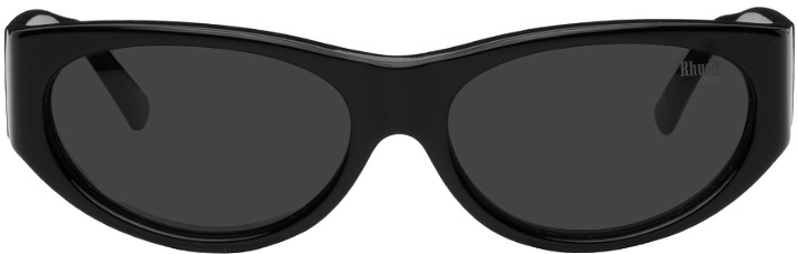 Photo: Rhude Black Agnelli Sunglasses
