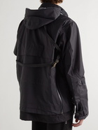 Sacai - ACRONYM Webbing-Trimmed Shell Hooded Jacket - Black