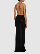 CHRISTOPHER ESBER Petra Knit Maxi Halter Dress