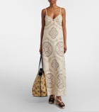 Valentino Garavani VLogo Large raffia tote bag