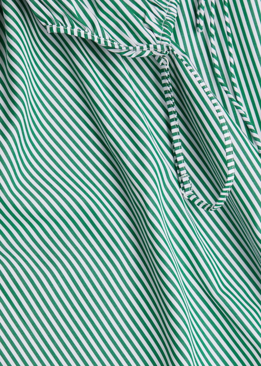Faithfull The Brand Marianne Striped Stretch-cotton Midi Dress Green Faithfull The Brand Faithfull The Brand Marianne Striped Stretch-cotton Midi Dress Green Faithfull The Brand