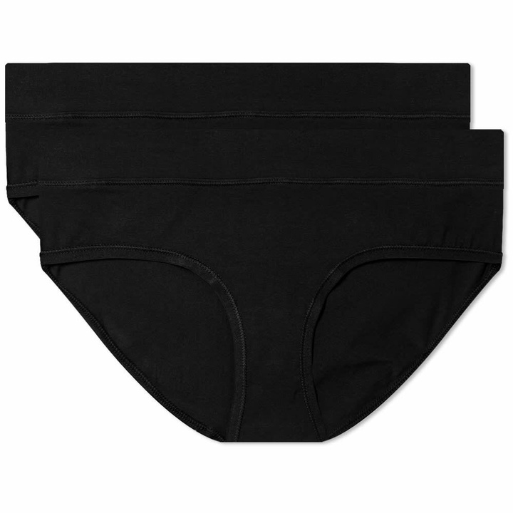 Photo: Organic Basics Women's Organic Brief - 2 Pack in Black
