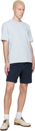 Maison Kitsuné Navy Elasticated Shorts