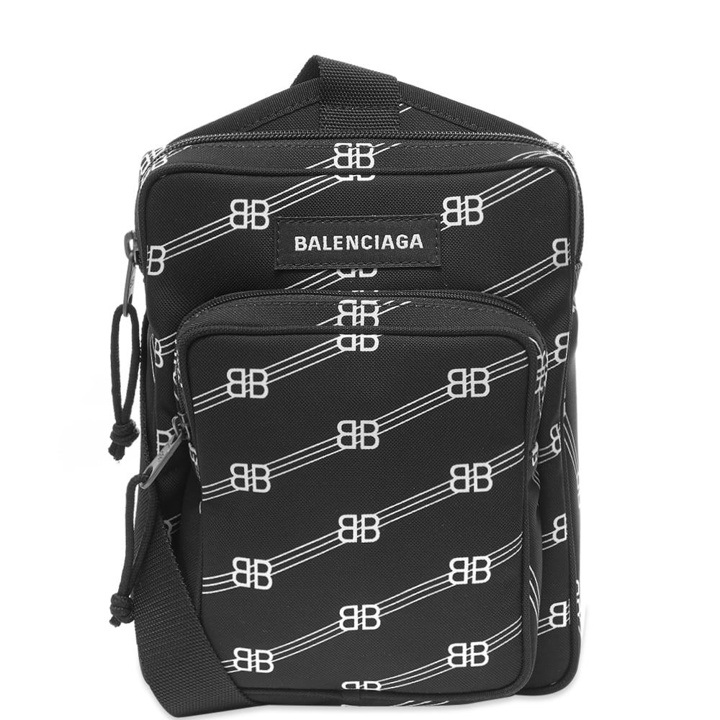 Photo: Balenciaga All Over Logo BB Shotter Bag