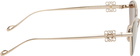 LOEWE Gold Anagram Hexagonal Sunglasses