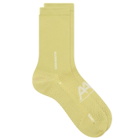 RoToTo Allrounder Tech-Mesh Crew Sock in Pistachio
