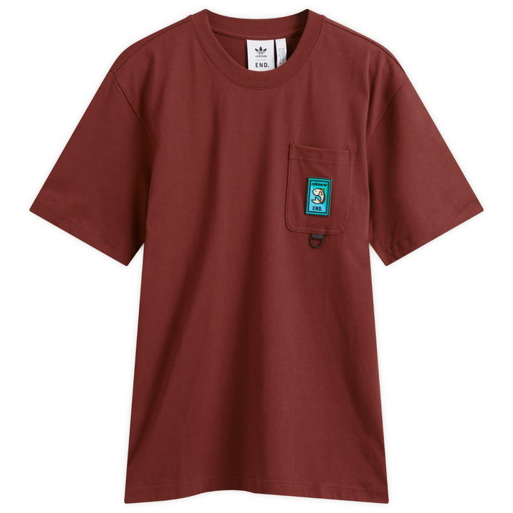 Photo: END. X Adidas Flyfishing Pocket T-Shirt in Fox Brown