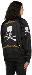 mastermind JAPAN Black Silk Bomber Jacket