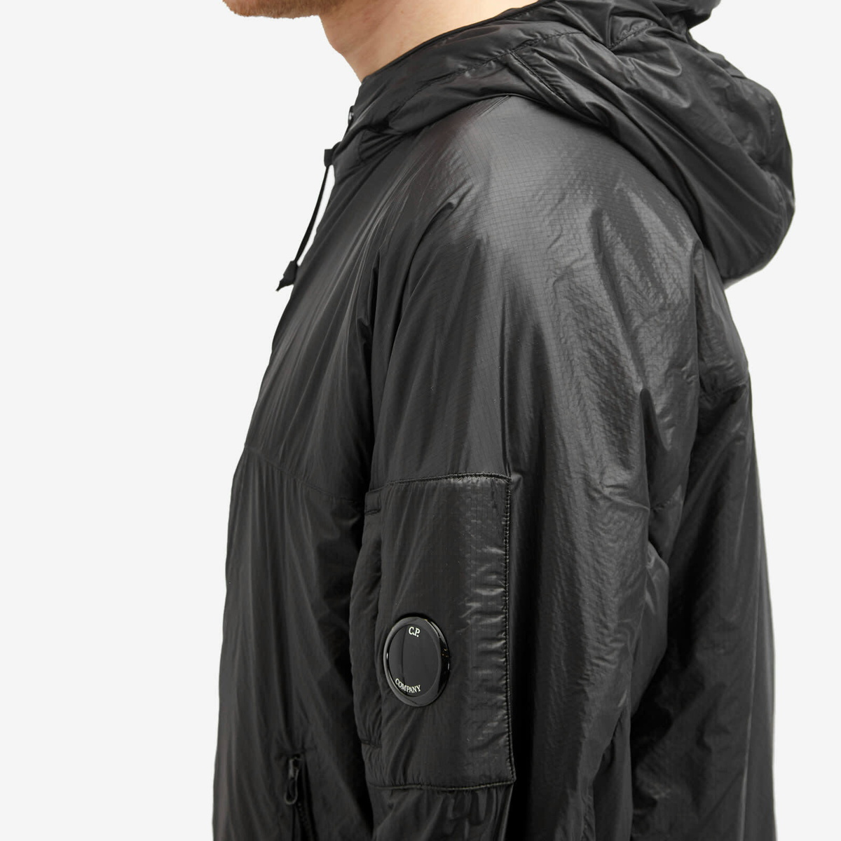 C.P. Company Men's Nada Shell Hooded Jacket in Black C.P.