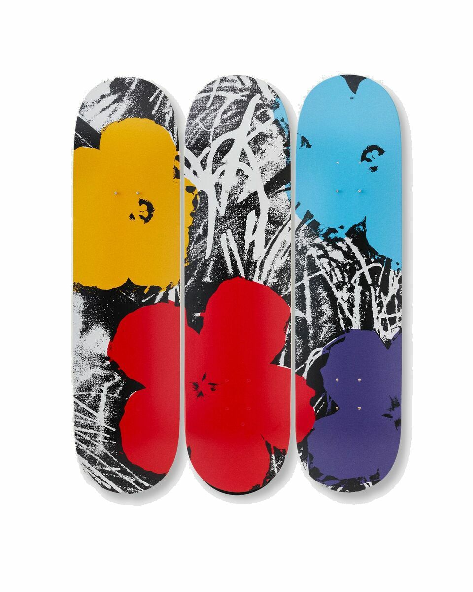 Photo: The Skateroom Andy Warhol Flowers Decks  Grey/Red 3 Pack Multi - Mens - Home Deco