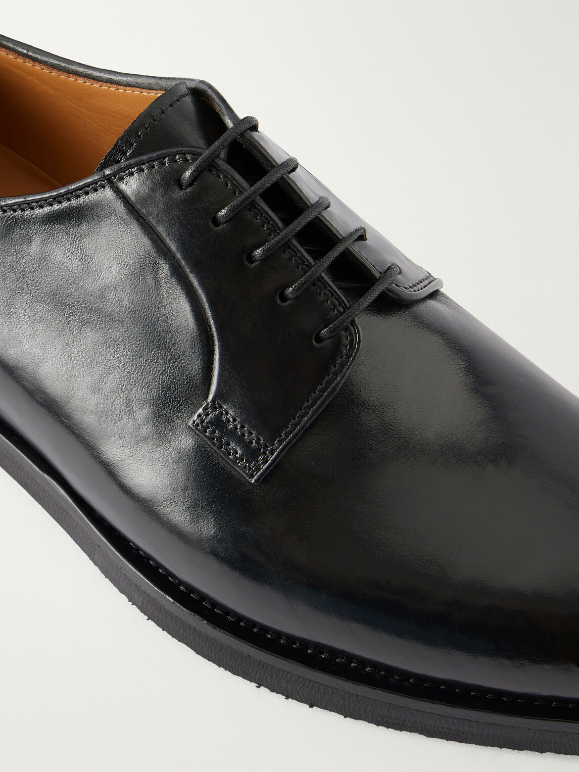 Officine Creative - Bariton Flexi 001 Leather Derby Shoes - Black