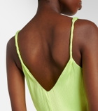 JW Anderson Gathered silk midi dress