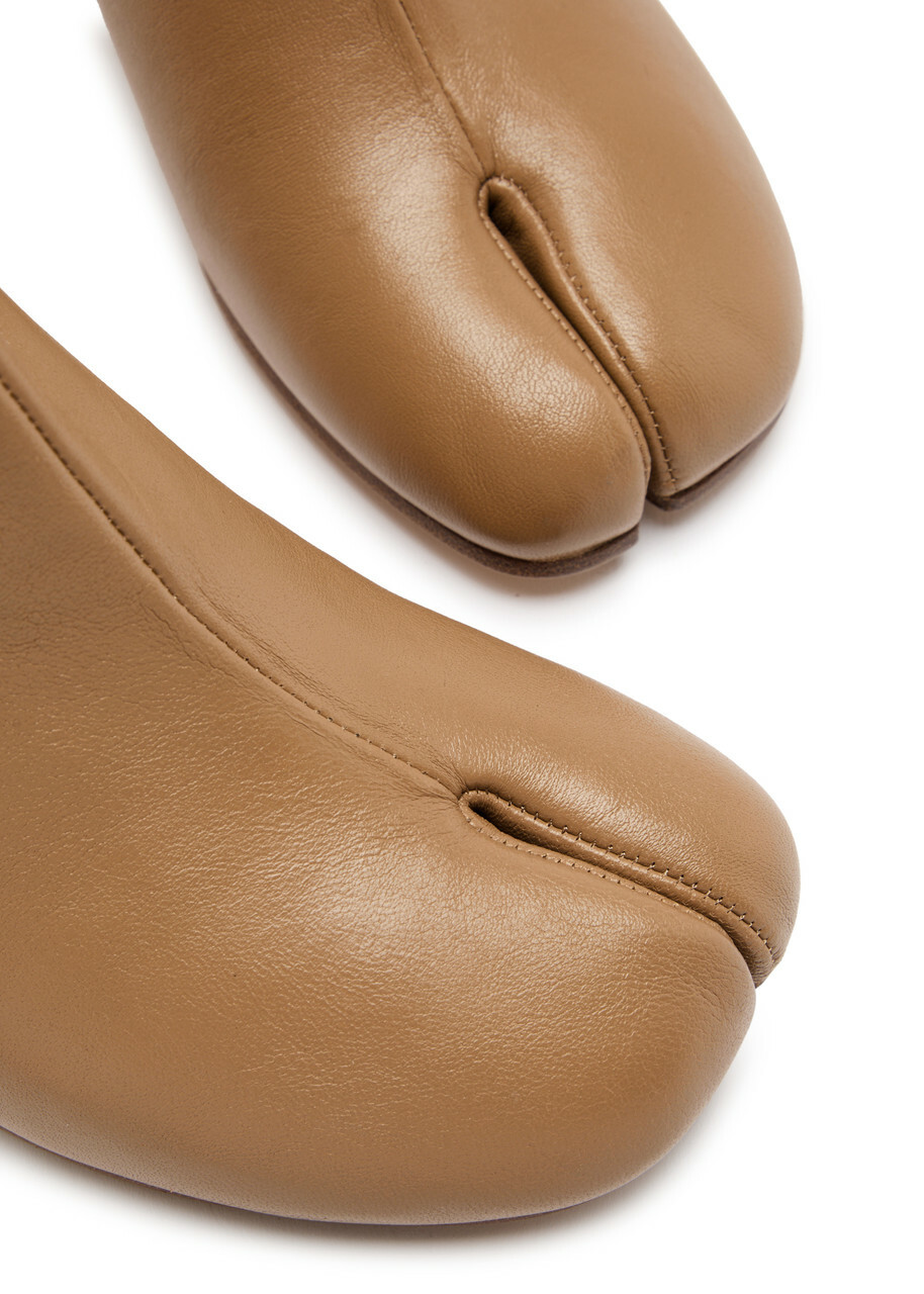 美品　Maison Margiela Tabi タビブーツ ヌード マルジェラ Maison Margiela Tabi 60 Leather Ankle Boots Nude Maison Margiela