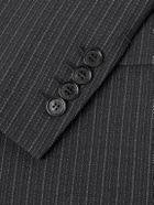 Acne Studios - Jarvel Double-Breasted Pinstriped Wool-Blend Suit Jacket - Gray
