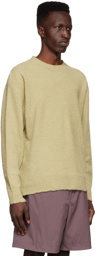 AURALEE Green Cotton Sweater