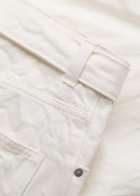 Studio Nicholson Cahun Belted Tapered-leg Jeans White