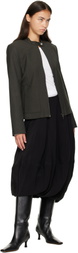 LEMAIRE Black Balloon Midi Skirt