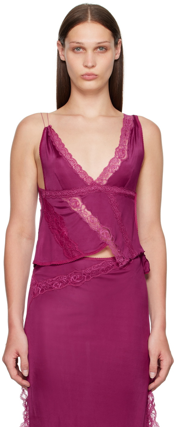 VAILLANT Pink Deconstructed Tank Top