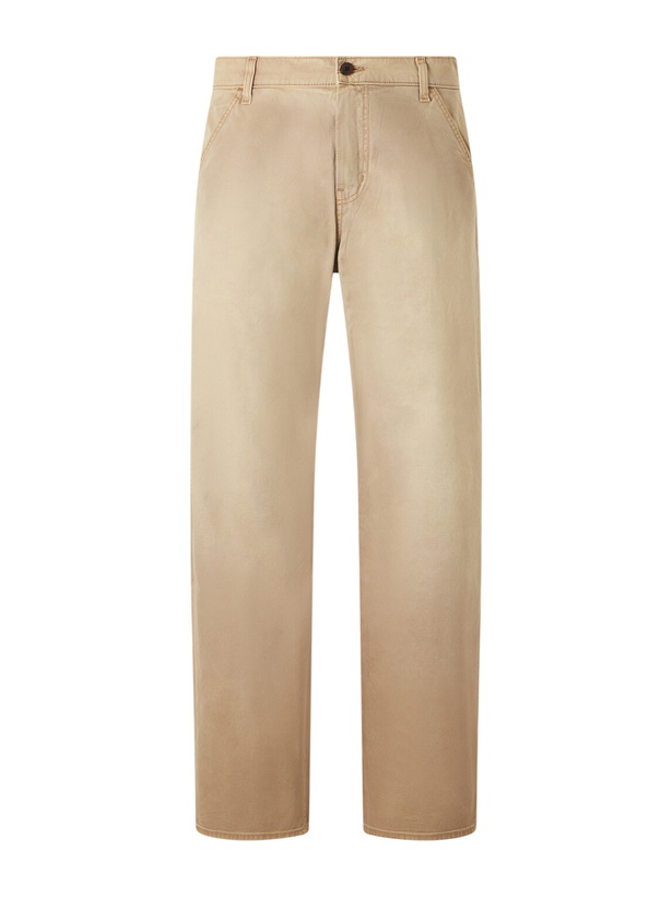 Photo: Cherry Los Angeles - Wide-Leg Cotton-Twill Chinos - Brown