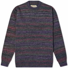 Anonymous Ism Men's Splash Crew Neck Knit in Charcoal