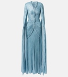 Marmar Halim Draped pleated gown