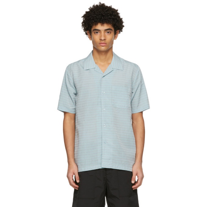 Photo: Soulland Blue and Orange Pappy Short Sleeve Shirt